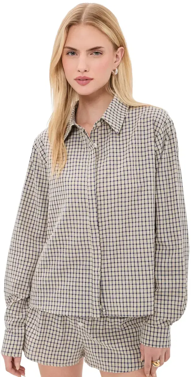 Nirvana Shirt Vintage Beige Plaid