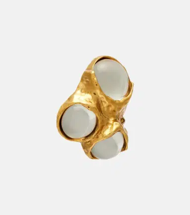Saint Laurent Bubble embellished clip-on earrings | Thumbnail 3