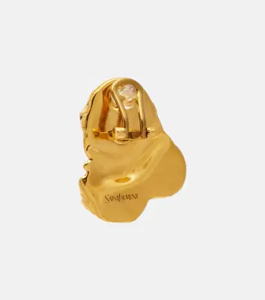Saint Laurent Bubble embellished clip-on earrings | Thumbnail 4