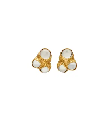 Saint Laurent Bubble embellished clip-on earrings | Thumbnail 1