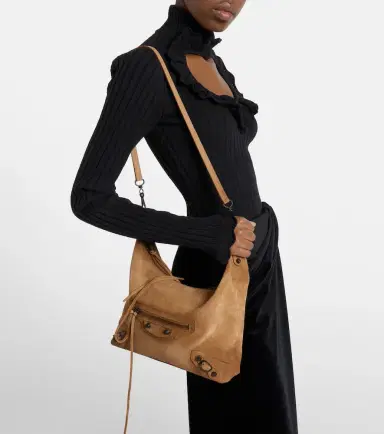 Balenciaga Le City Small suede tote bag | Thumbnail 6