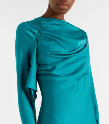Alexander McQueen Draped satin gown | Thumbnail 4
