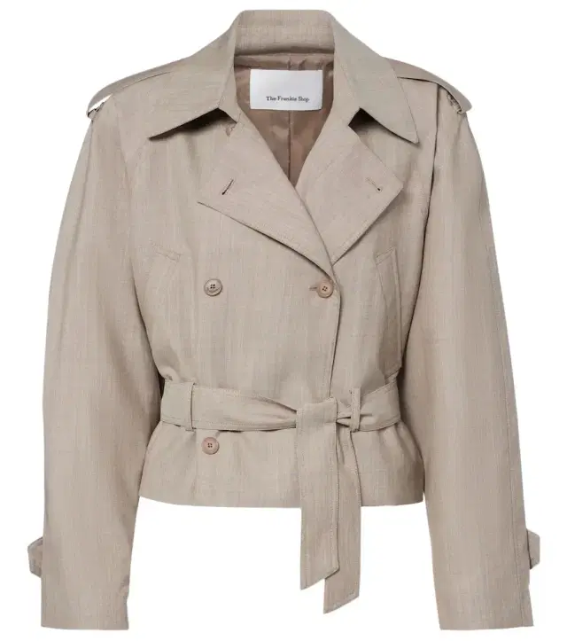 The Frankie Shop Stan belted wool jacket
