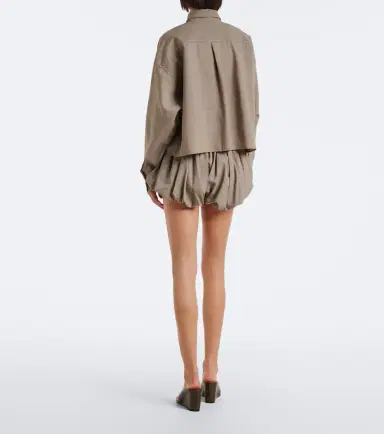 The Frankie Shop Alina checked wool-blend shorts | Thumbnail 5