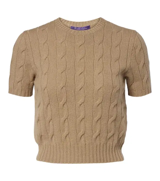Cable-knit cashmere sweater