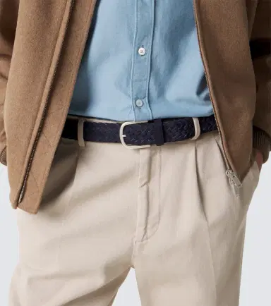 Canali Braided suede belt | Thumbnail 3 Canali Braided suede belt | Thumbnail 3