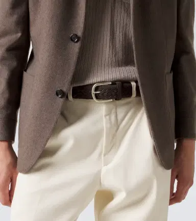 Canali Braided suede belt | Thumbnail 3 Canali Braided suede belt | Thumbnail 3