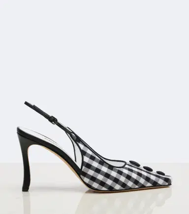 Manolo Blahnik Alexa checked slingback pumps | Thumbnail 4 Manolo Blahnik Alexa checked slingback pumps | Thumbnail 4