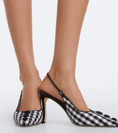 Manolo Blahnik Alexa checked slingback pumps | Thumbnail 6 Manolo Blahnik Alexa checked slingback pumps | Thumbnail 6