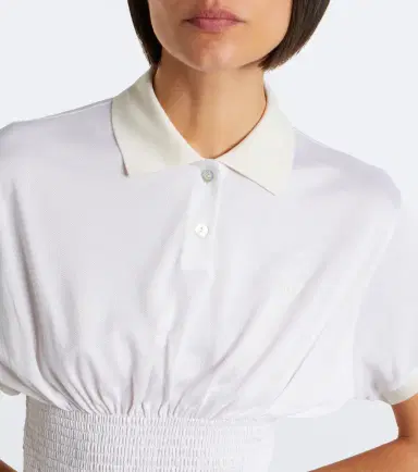 Gucci Double G shirred silk top | Thumbnail 4 Gucci Double G shirred silk top | Thumbnail 4