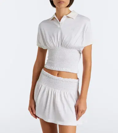 Gucci Double G shirred silk top | Thumbnail 5 Gucci Double G shirred silk top | Thumbnail 5