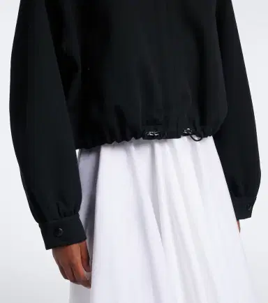 Givenchy Leather-trimmed cotton and wool jacket | Thumbnail 6