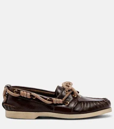 Golden Goose Cruise leather boat shoes | Thumbnail 2