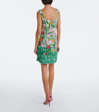 LA FUORI Là Fuori Embellished floral-appliqué minidress | Thumbnail 3