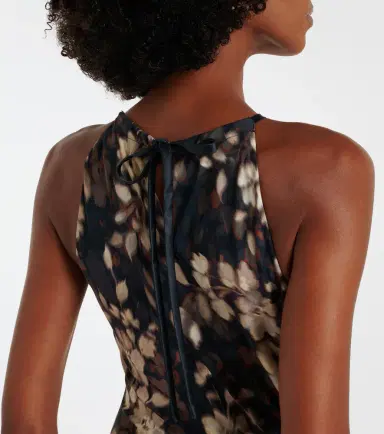 Simkhai Cerin gathered floral halterneck maxi dress | Thumbnail 3 Simkhai Cerin gathered floral halterneck maxi dress | Thumbnail 3