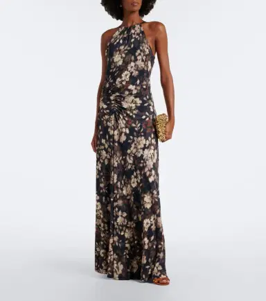 Simkhai Cerin gathered floral halterneck maxi dress | Thumbnail 4 Simkhai Cerin gathered floral halterneck maxi dress | Thumbnail 4
