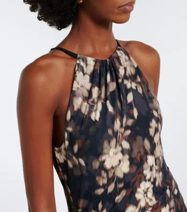 Simkhai Cerin gathered floral halterneck maxi dress | Thumbnail 6 Simkhai Cerin gathered floral halterneck maxi dress | Thumbnail 6