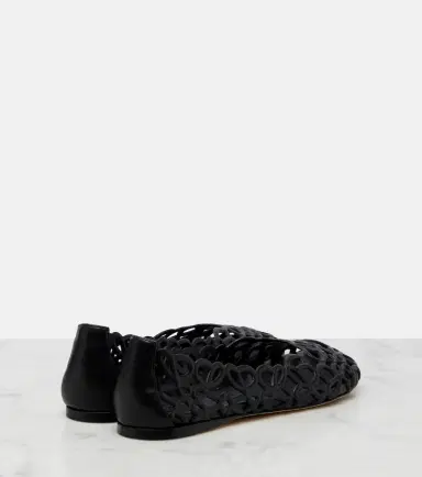 Loewe Petal Anagram leather ballet flats | Thumbnail 4