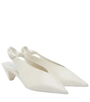 Loewe Origami Cubic leather slingback pumps | Thumbnail 1