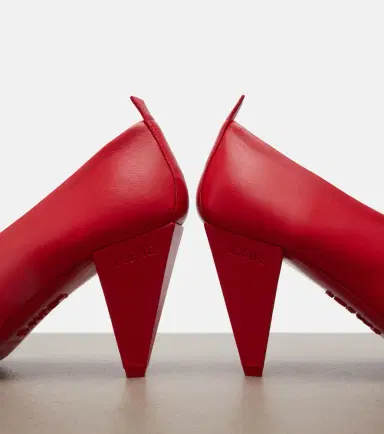 Loewe Origami Cubic leather pumps | Thumbnail 4