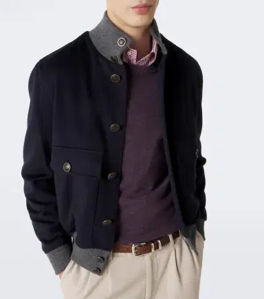 Brunello Cucinelli Virgin wool blouson jacket | Thumbnail 6 Brunello Cucinelli Virgin wool blouson jacket | Thumbnail 6