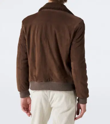 ELEVENTY Shearling-lined suede jacket | Thumbnail 3