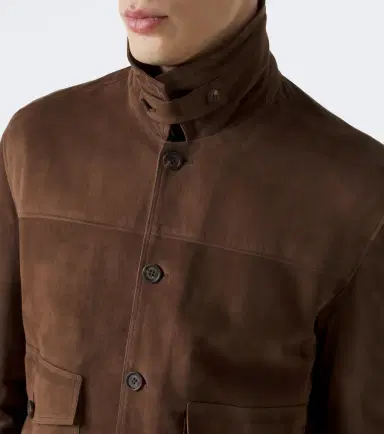 ELEVENTY Shearling-lined suede jacket | Thumbnail 5