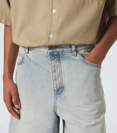 Loewe Anagram faded denim Bermuda shorts | Thumbnail 3 Loewe Anagram faded denim Bermuda shorts | Thumbnail 3