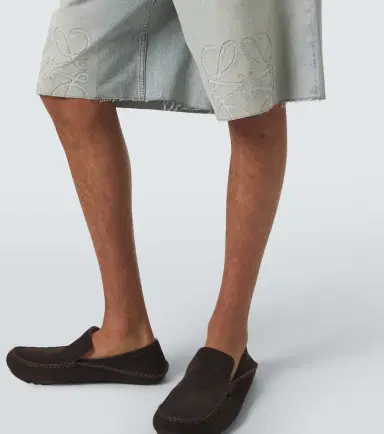 Loewe Anagram faded denim Bermuda shorts | Thumbnail 6 Loewe Anagram faded denim Bermuda shorts | Thumbnail 6