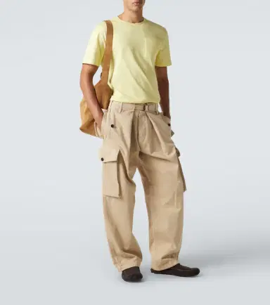 Loewe Cotton satin cargo pants | Thumbnail 3