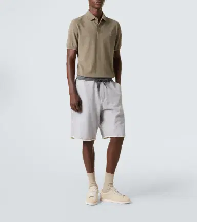 Brunello Cucinelli Logo cotton piqué polo shirt | Thumbnail 3