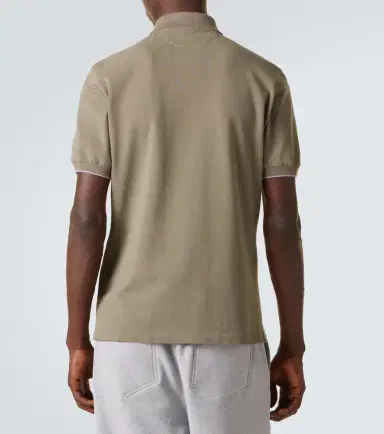 Brunello Cucinelli Logo cotton piqué polo shirt | Thumbnail 4