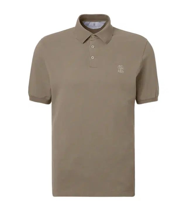 Brunello Cucinelli Logo cotton piqué polo shirt