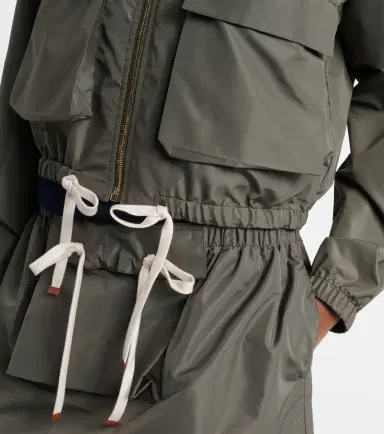 Miu Miu Logo technical blouson jacket | Thumbnail 5 Miu Miu Logo technical blouson jacket | Thumbnail 5