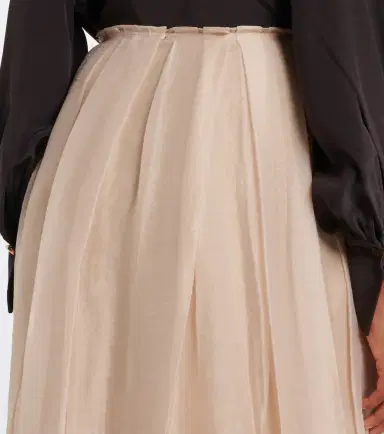 Vince Layered pleated midi skirt | Thumbnail 3