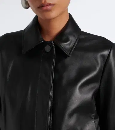 Vince Cropped leather jacket | Thumbnail 3