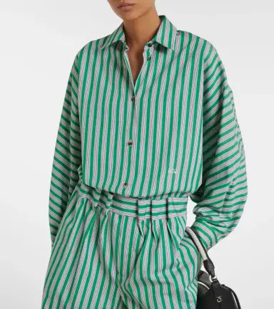 Loewe Double L striped cotton poplin shirt | Thumbnail 4 Loewe Double L striped cotton poplin shirt | Thumbnail 4