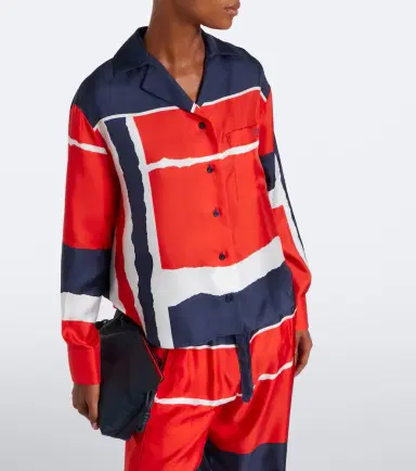 Loewe Printed silk twill shirt | Thumbnail 4 Loewe Printed silk twill shirt | Thumbnail 4