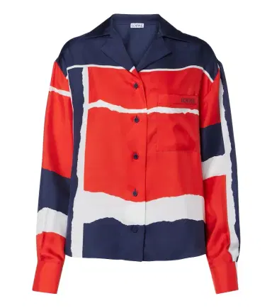 Loewe Printed silk twill shirt | Thumbnail 1 Loewe Printed silk twill shirt | Thumbnail 1
