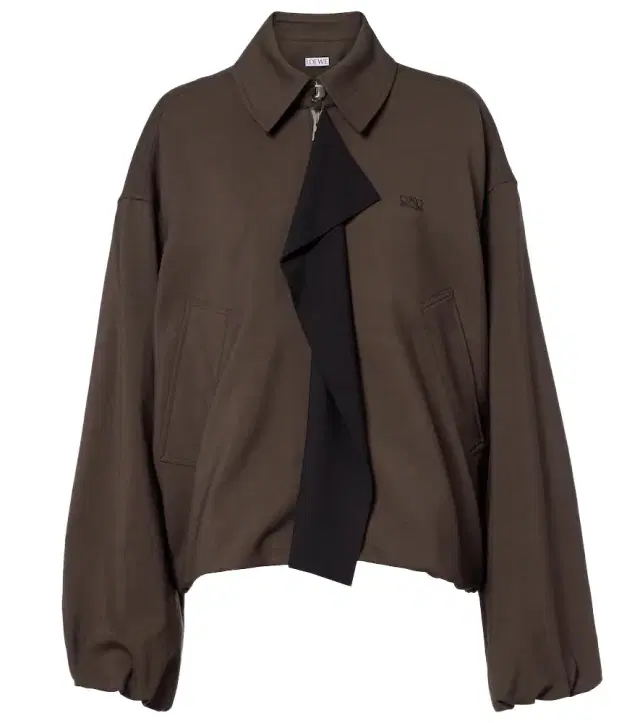 Double L paneled blouson jacket