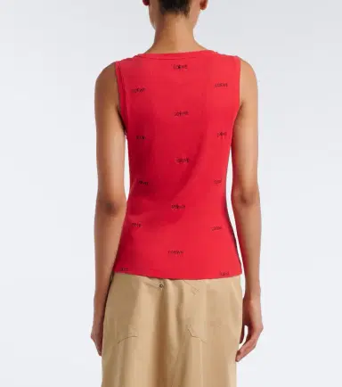 Loewe Logo ribbed-knit cotton-blend tank top | Thumbnail 2 Loewe Logo ribbed-knit cotton-blend tank top | Thumbnail 2