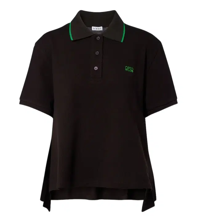 Double L cotton piqué polo shirt