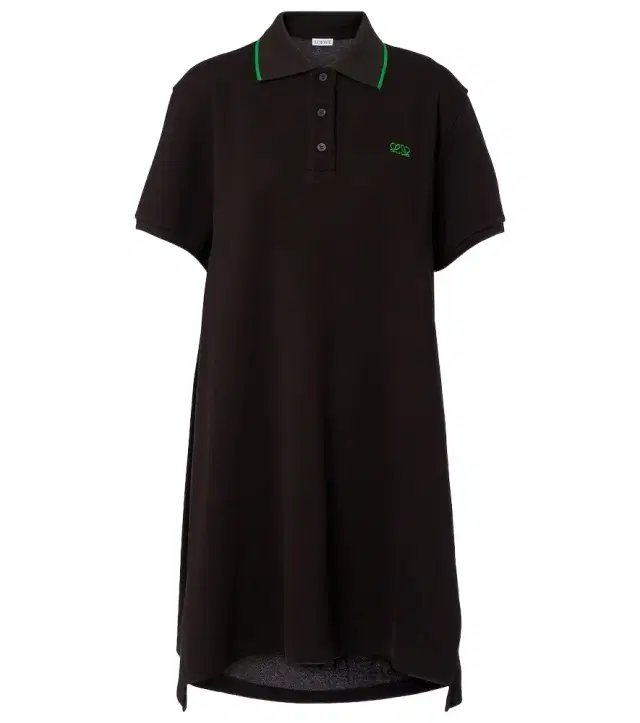 Double L cotton polo piqué dress