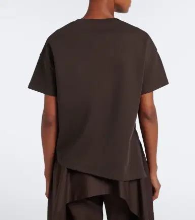 Loewe Anagram asymmetrical cotton-blend T-shirt | Thumbnail 2 Loewe Anagram asymmetrical cotton-blend T-shirt | Thumbnail 2