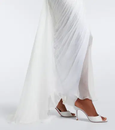 Maria Lucia Hohan Cecilia draped silk muslin bustier gown | Thumbnail 4 Maria Lucia Hohan Cecilia draped silk muslin bustier gown | Thumbnail 4