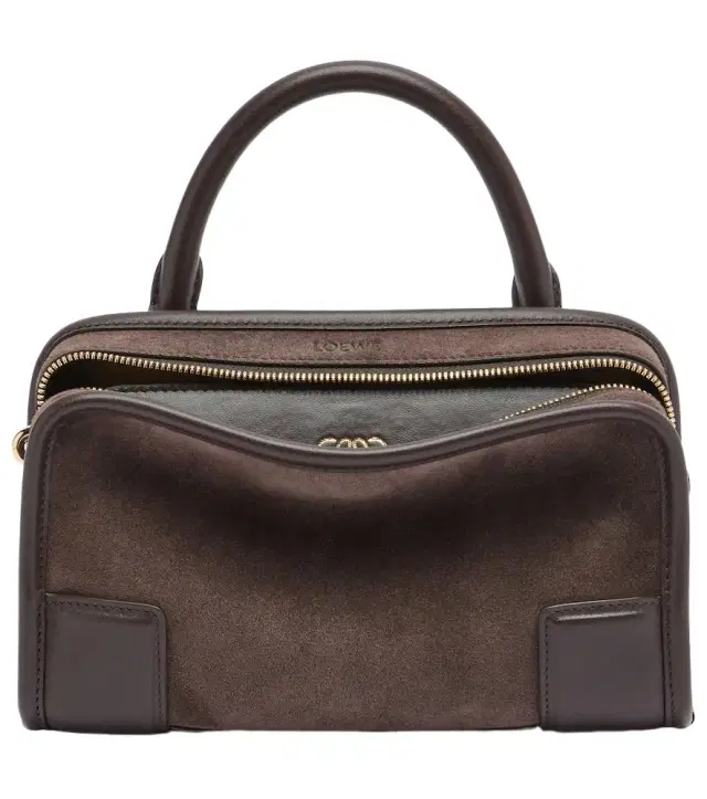 Amazona 180 Mini suede top-handle bag
