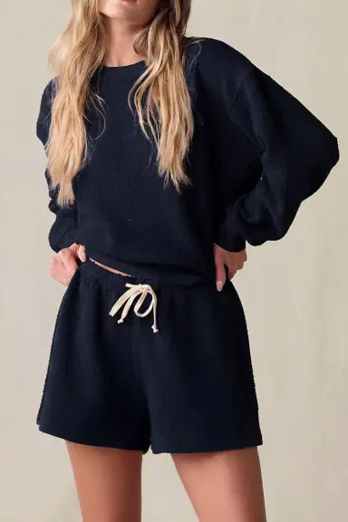 The Lady & The Sailor x Marissa Collections Everyday Short - Navy | Thumbnail 2