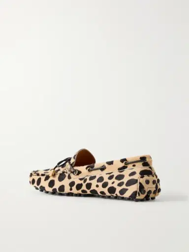 Tod's Gommino Bow-detail Animal-print Calf-hair Loafers | Thumbnail 3 Tod's Gommino Bow-detail Animal-print Calf-hair Loafers | Thumbnail 3