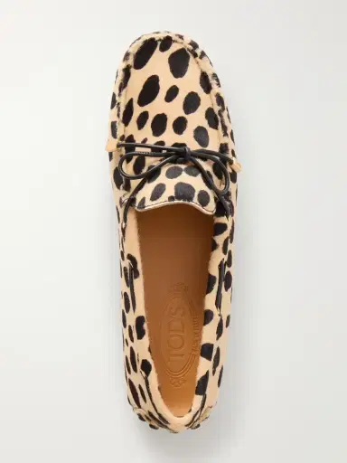 Tod's Gommino Bow-detail Animal-print Calf-hair Loafers | Thumbnail 6 Tod's Gommino Bow-detail Animal-print Calf-hair Loafers | Thumbnail 6