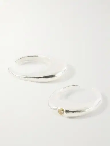 Simuero Sol Y Sombra Sterling Silver And Cubic Zirconia Toe Ring | Thumbnail 4